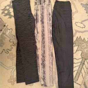 Mono B Gray and Snake Print Leggings